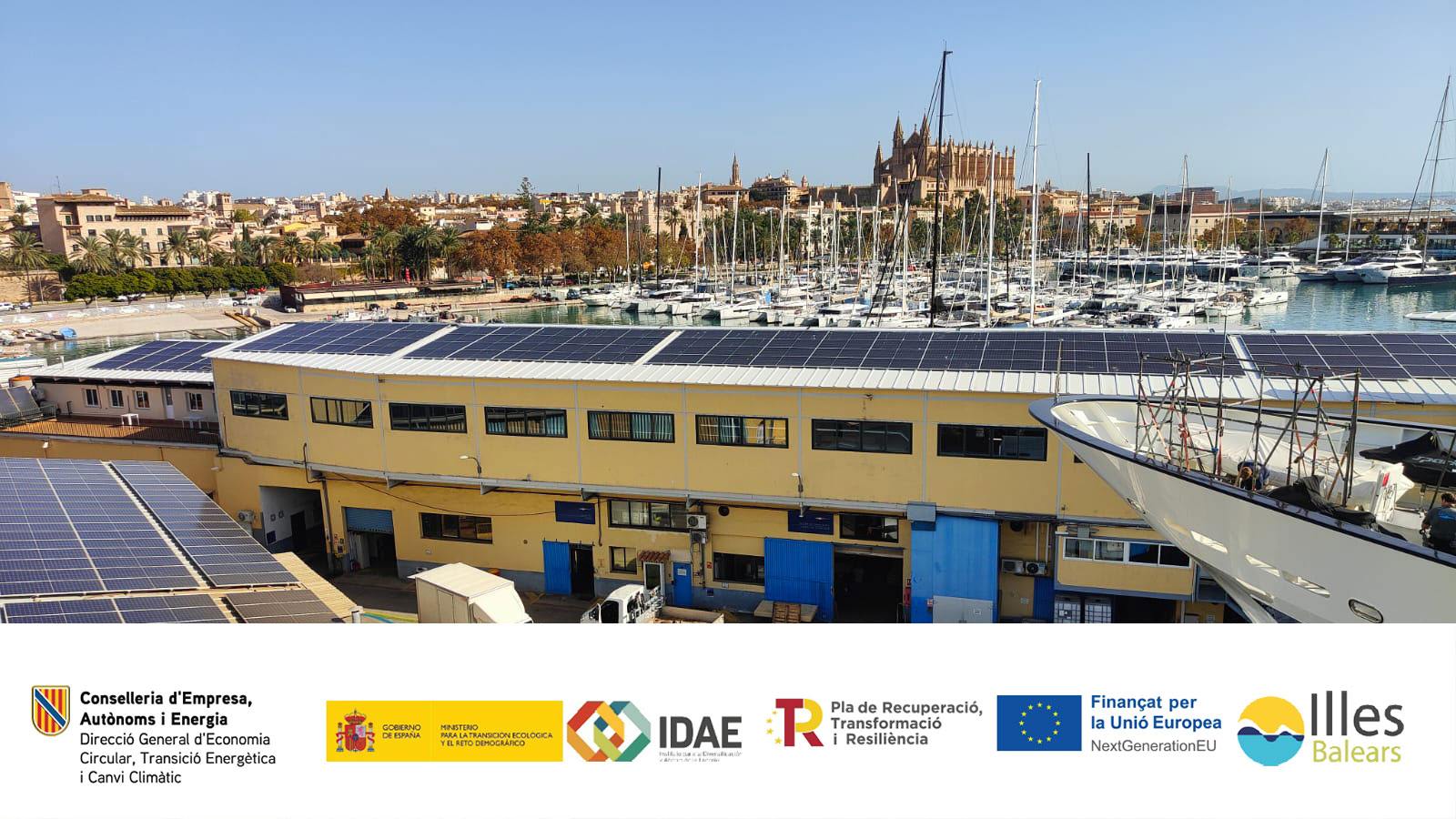  astilleros de mallorca, instalación fotovoltaica, placas solares, huella de carbono, consumo energé