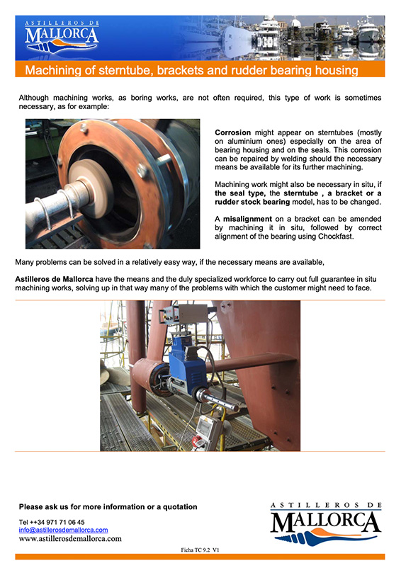 Machining of Sterntube
